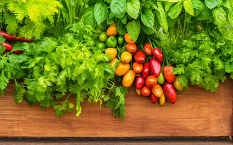 caixa com cultivo de pimentos em casa